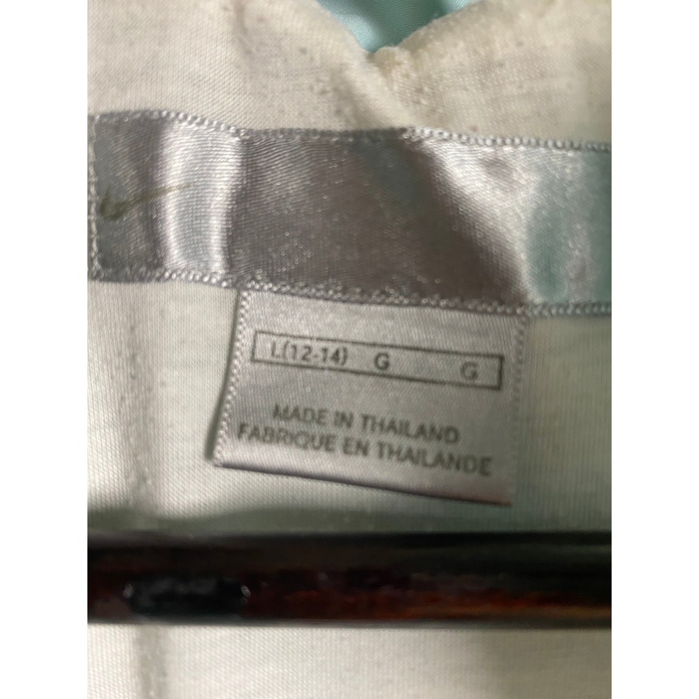 Nike Vintage Girls Large 12-14 Windbreaker Jacket Colorblock Teal Aqua Blue Zip - Picture 4 of 10